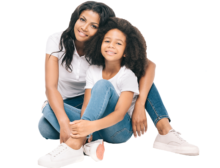 mother and daughter